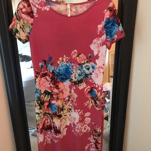 Midi length floral dress